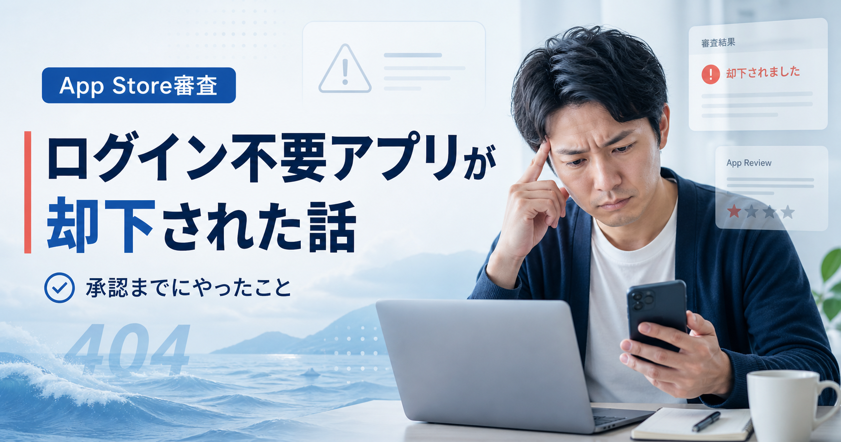 ログイン不要アプリがApp Store審査で却下された話。承認までにやったこと